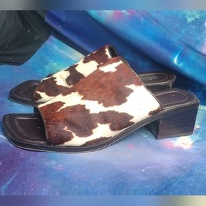 Enzo Angiolini cowhide square toe sandals Y2K
